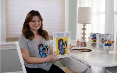 Student’s COVID-Inspired Artwork Selected For Magazine Cover